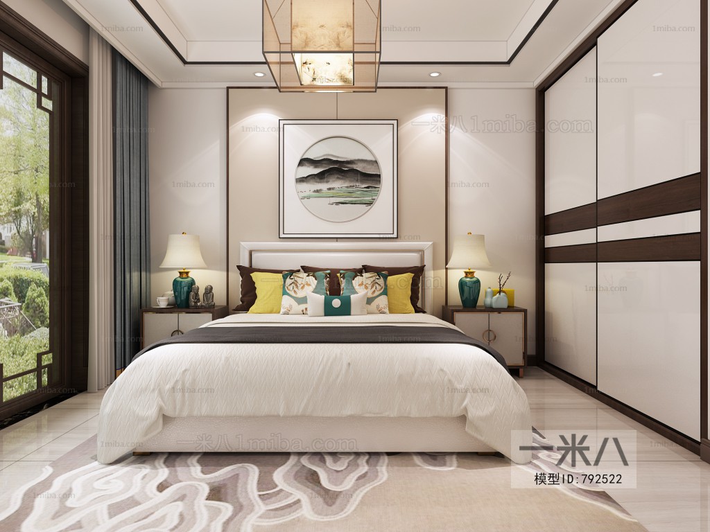 New Chinese Style Bedroom