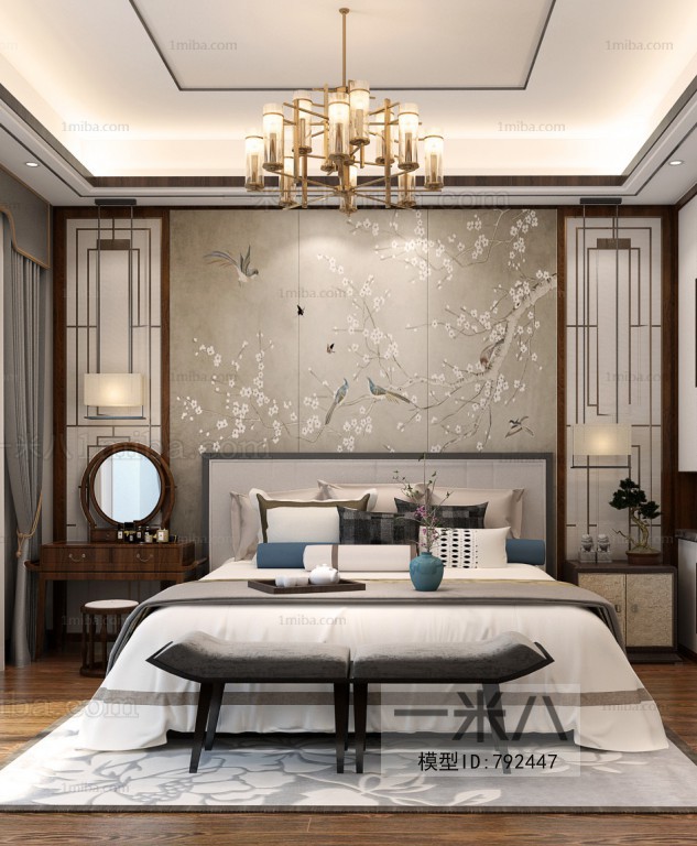 New Chinese Style Bedroom