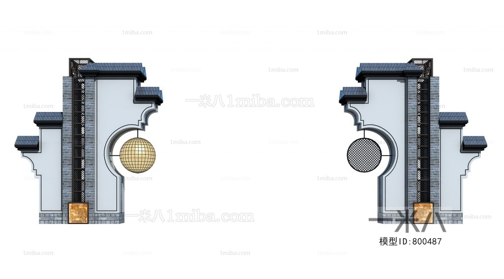 New Chinese Style Facade Element