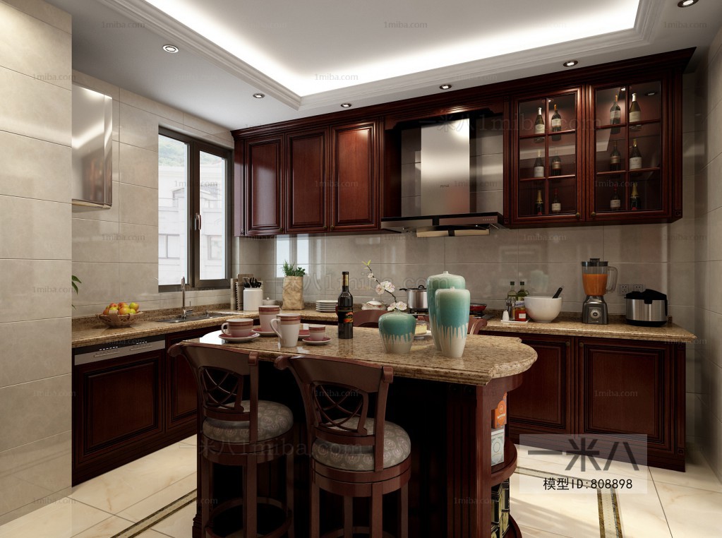 European Style Open Kitchen