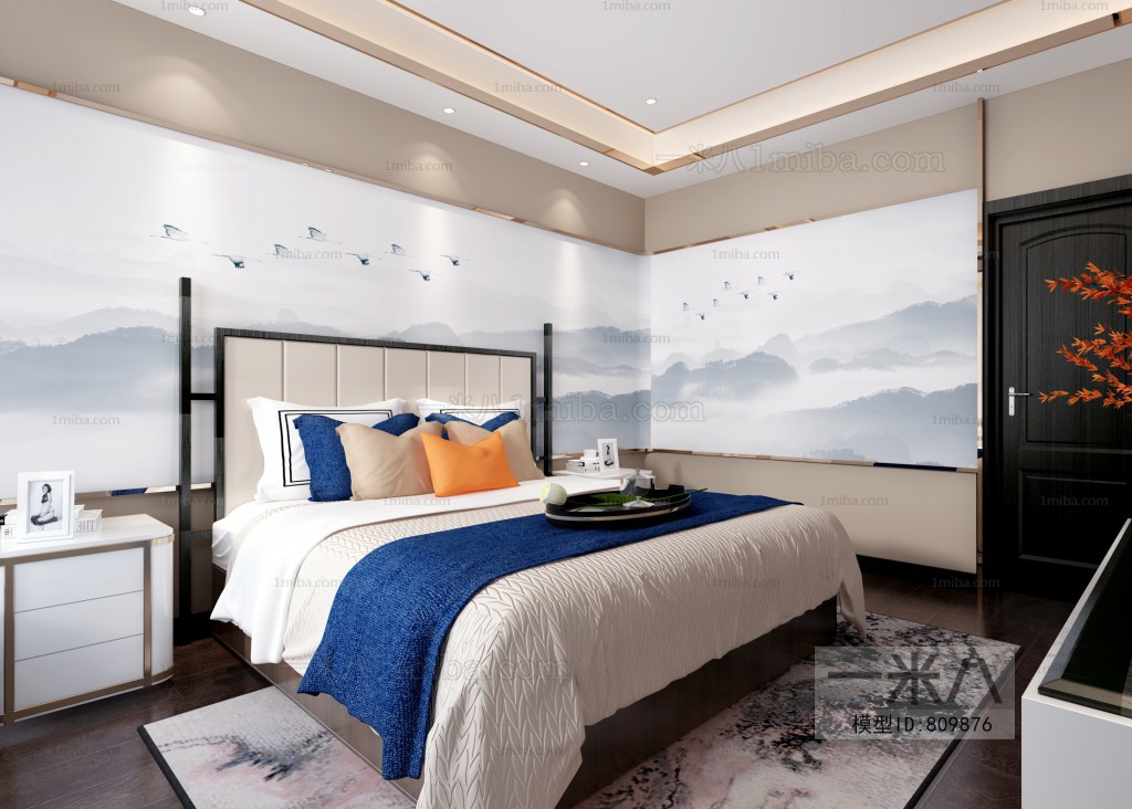 New Chinese Style Bedroom