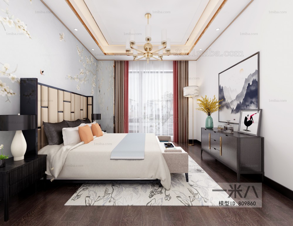 New Chinese Style Bedroom