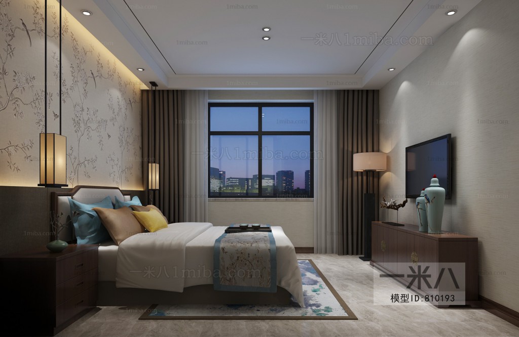 New Chinese Style Bedroom