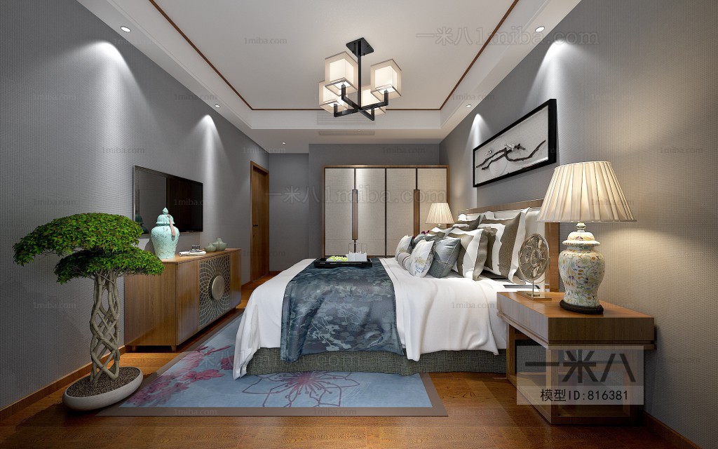 New Chinese Style Bedroom