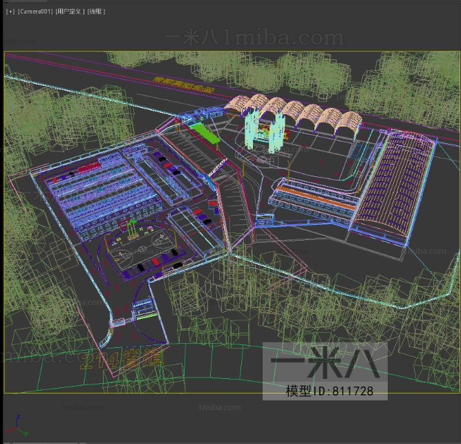 Modern Architectural Bird's-eye View Planning