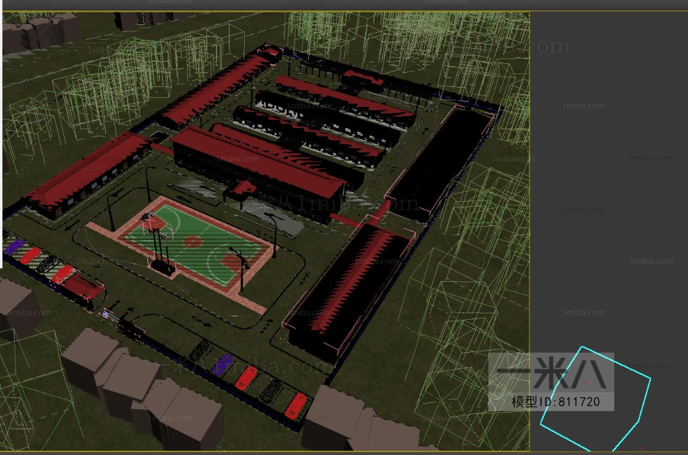 Modern Architectural Bird's-eye View Planning