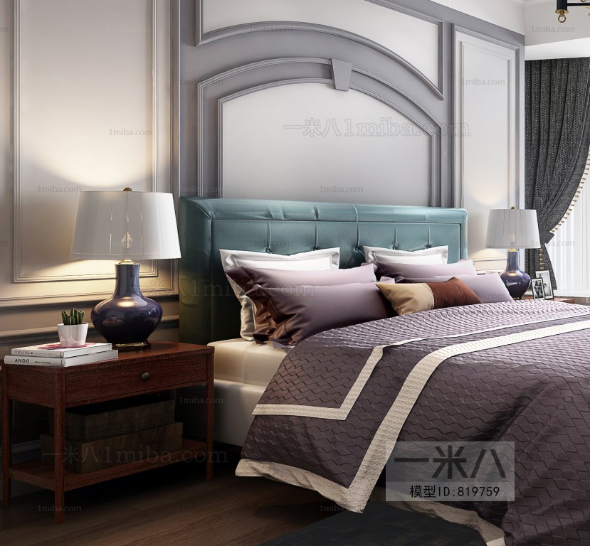 Simple European Style Bedroom