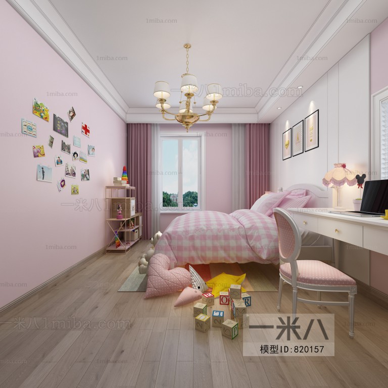 Simple European Style Girl's Room Daughter's Room