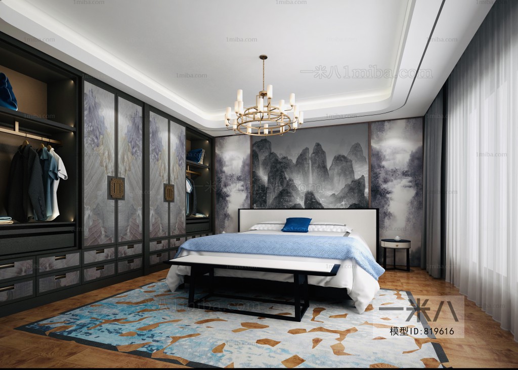 New Chinese Style Bedroom