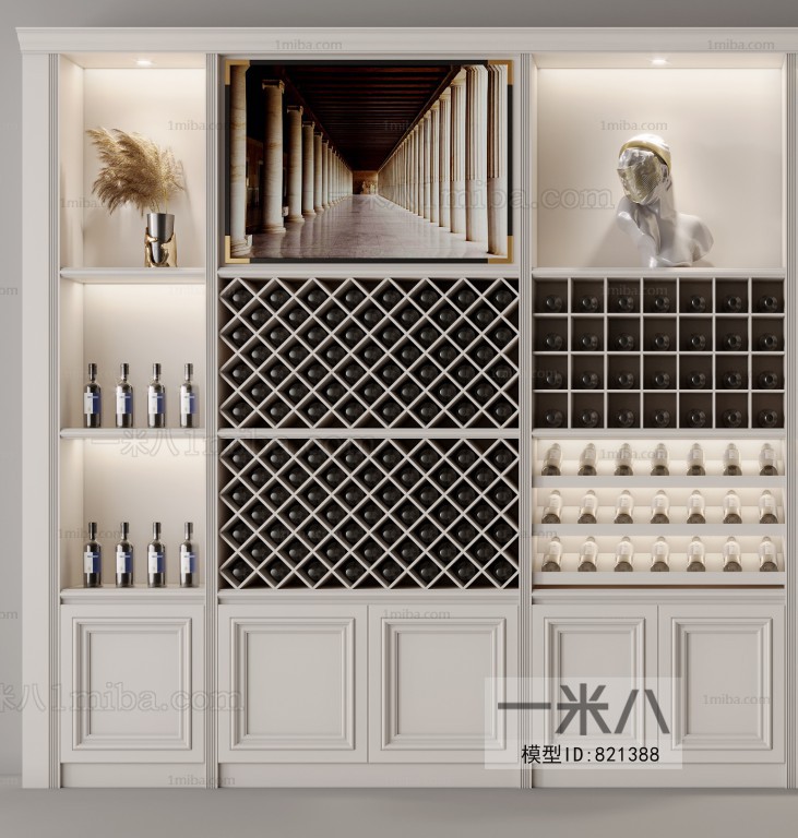 European Style Wine Cabinet