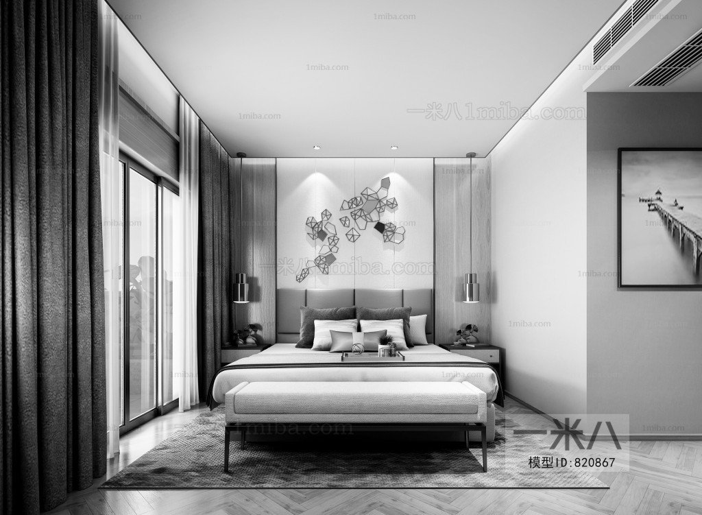 New Chinese Style Bedroom