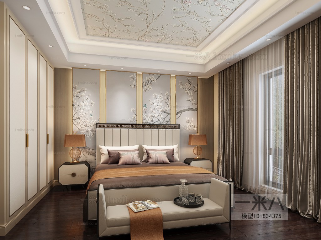 New Chinese Style Bedroom