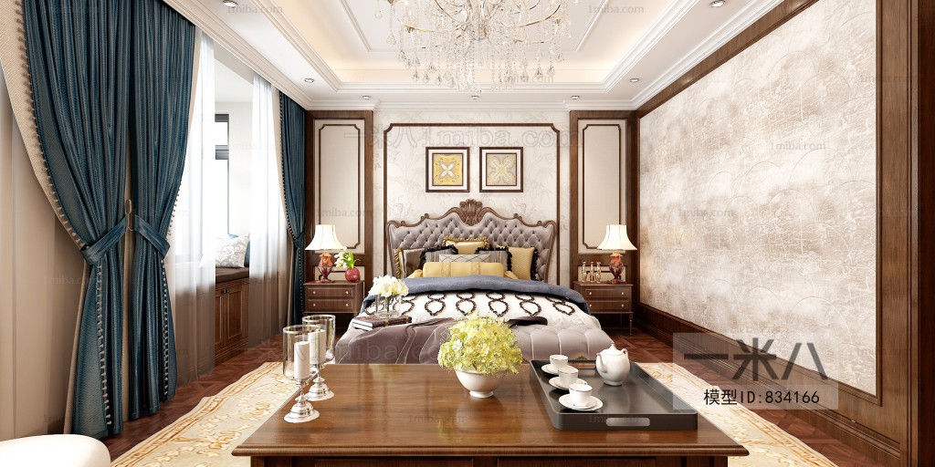 Simple European Style Bedroom