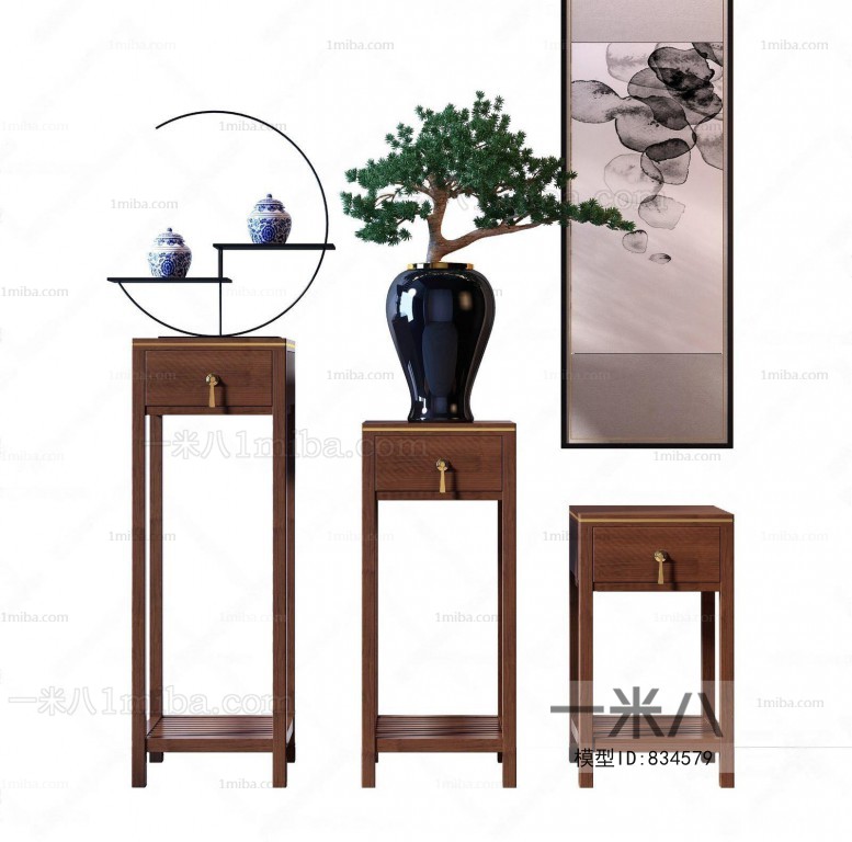 New Chinese Style Flower Shelf