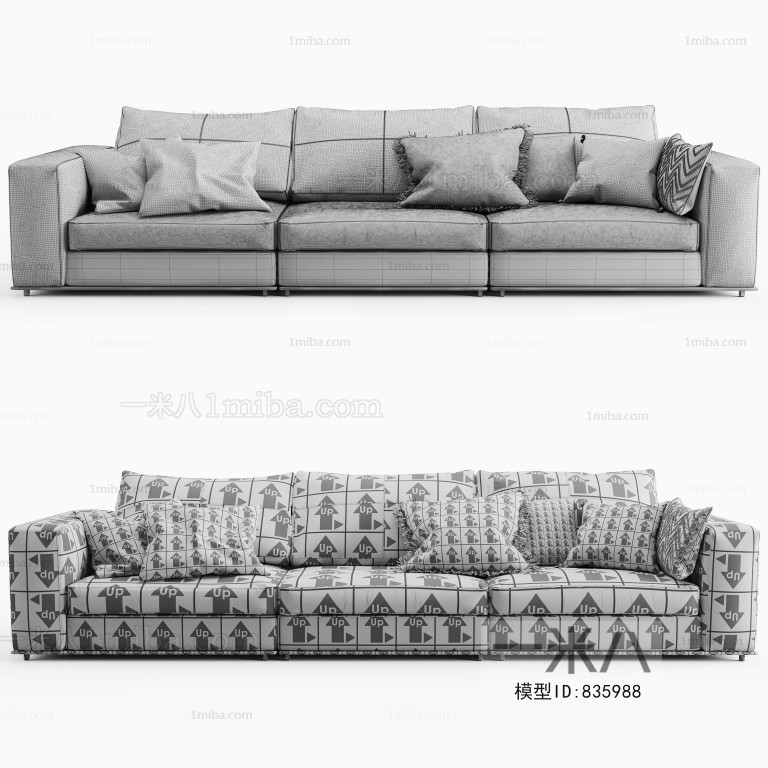 Modern Three-seat Sofa