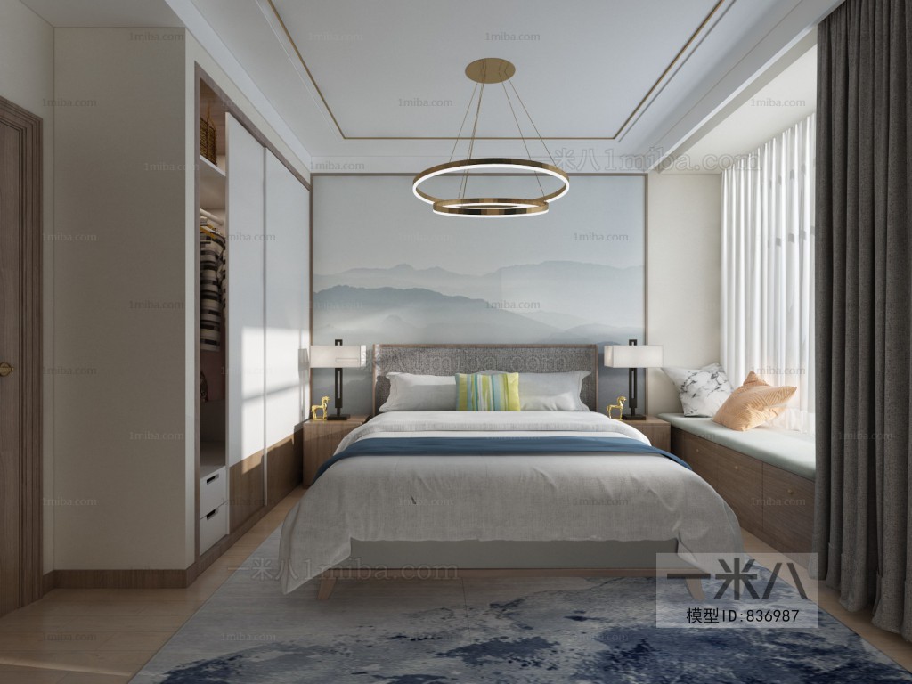 New Chinese Style Bedroom