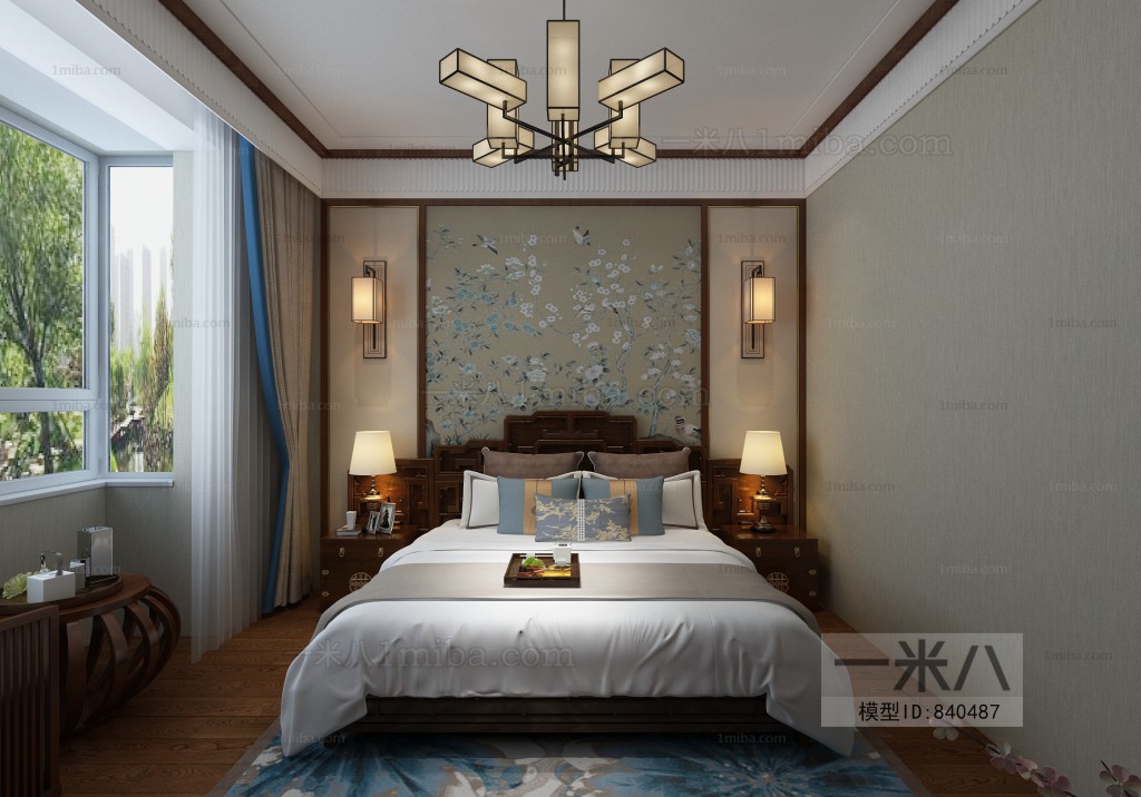 New Chinese Style Bedroom