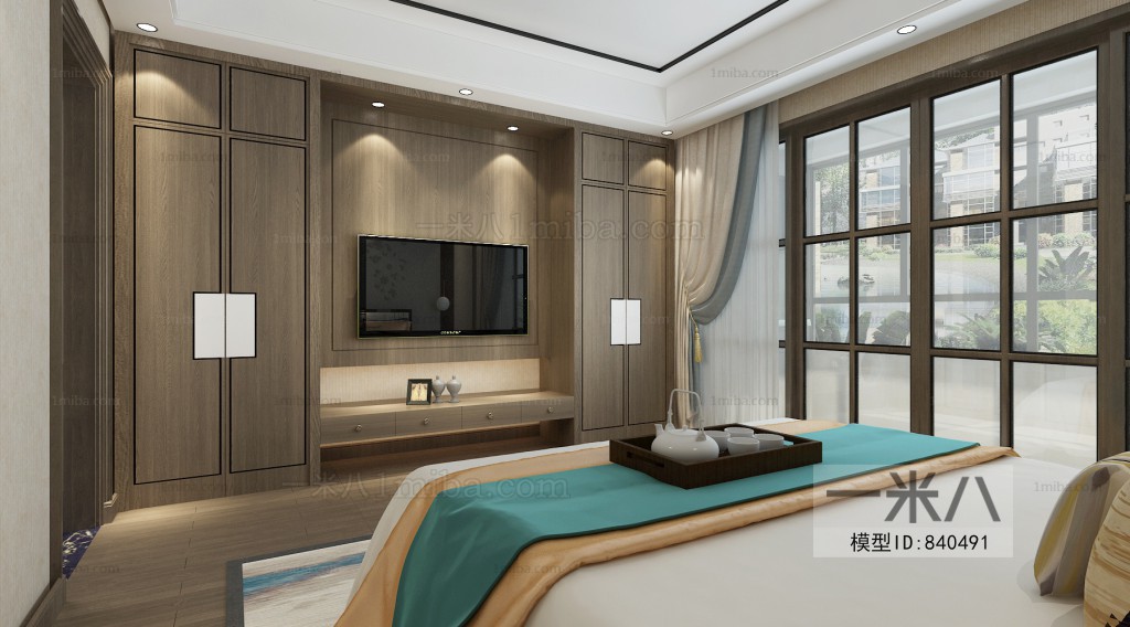 New Chinese Style Bedroom