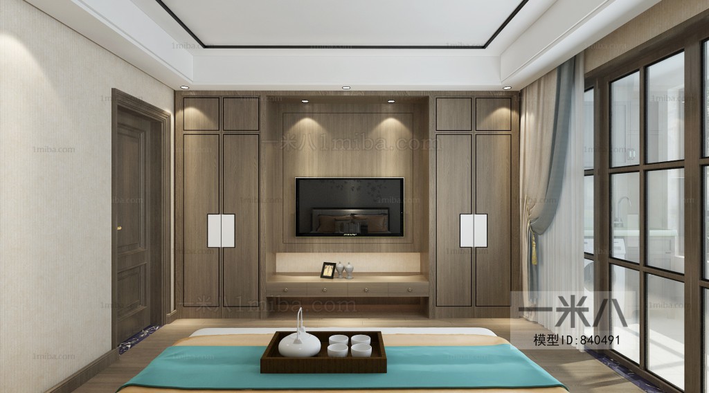 New Chinese Style Bedroom