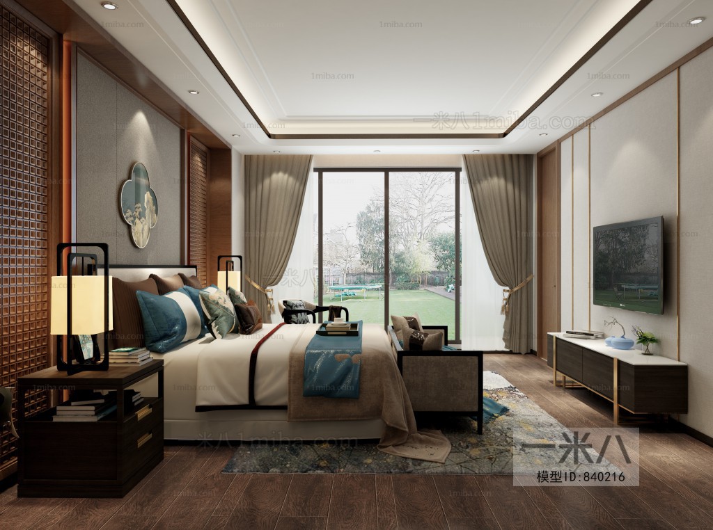 New Chinese Style Bedroom