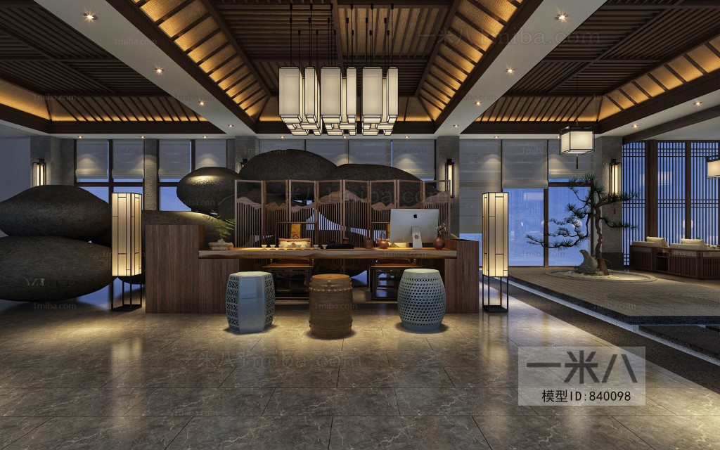 New Chinese Style Lobby Hall