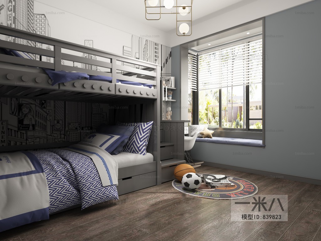 Post Modern Style Boy's Room And Son's Room