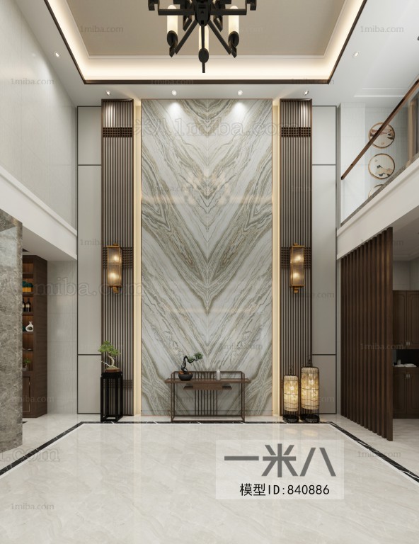 New Chinese Style A Living Room