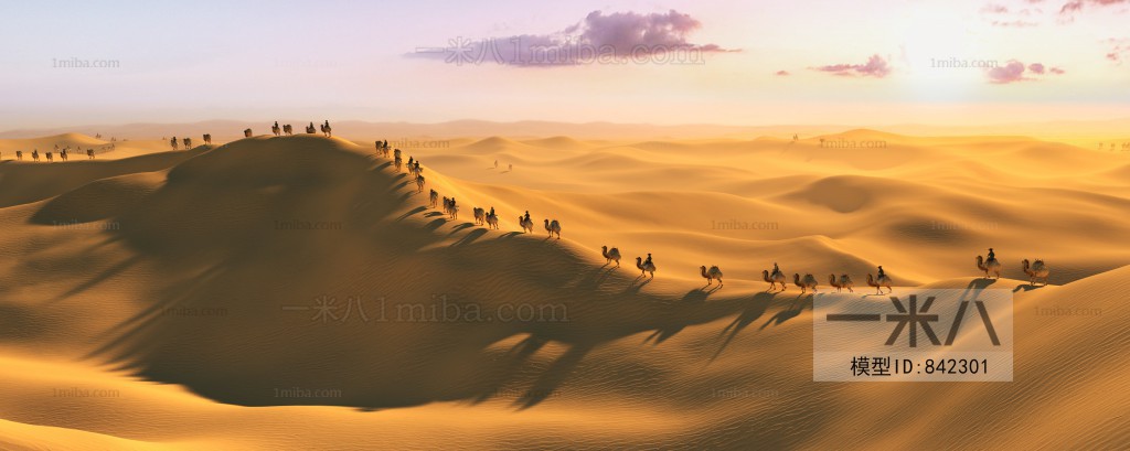 现代沙漠骆驼沙子