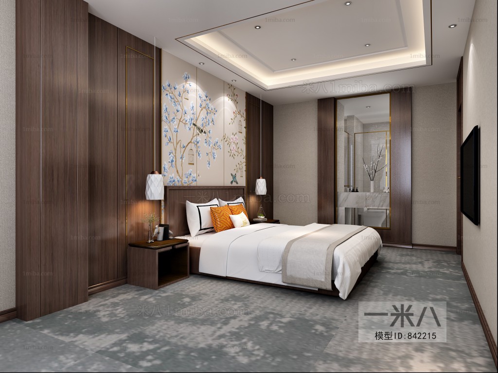 New Chinese Style Bedroom