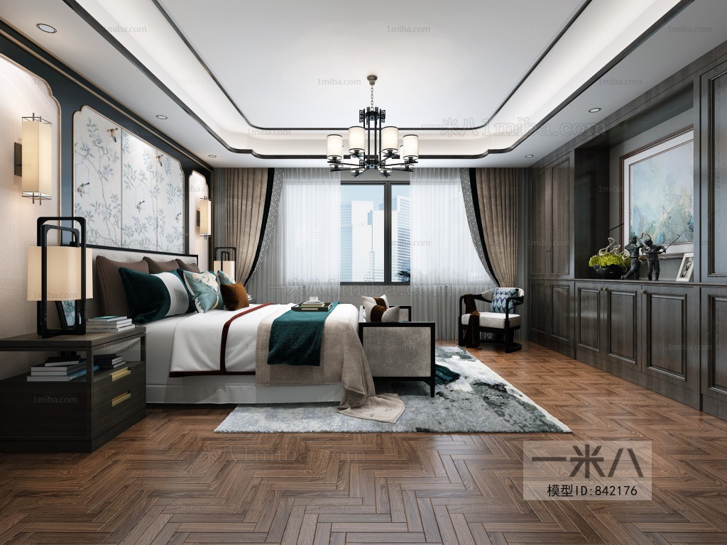 New Chinese Style Bedroom