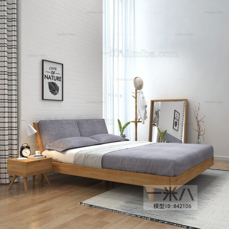 Nordic Style Double Bed