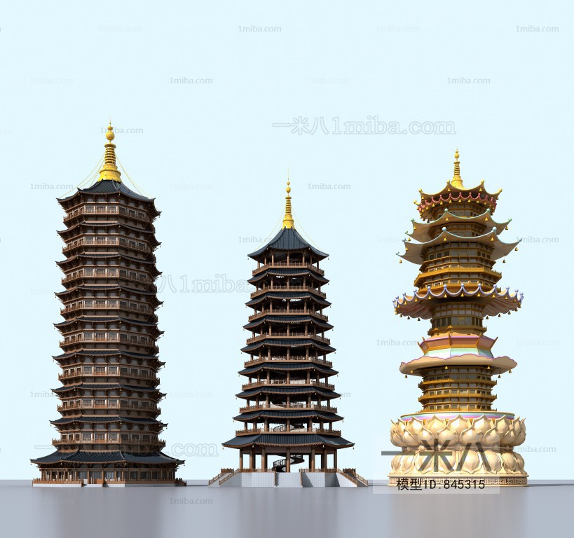 Chinese Style Ancient Architectural Buildings