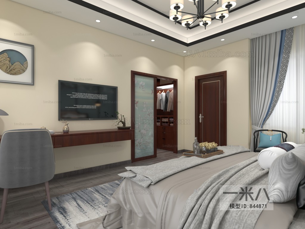 New Chinese Style Bedroom