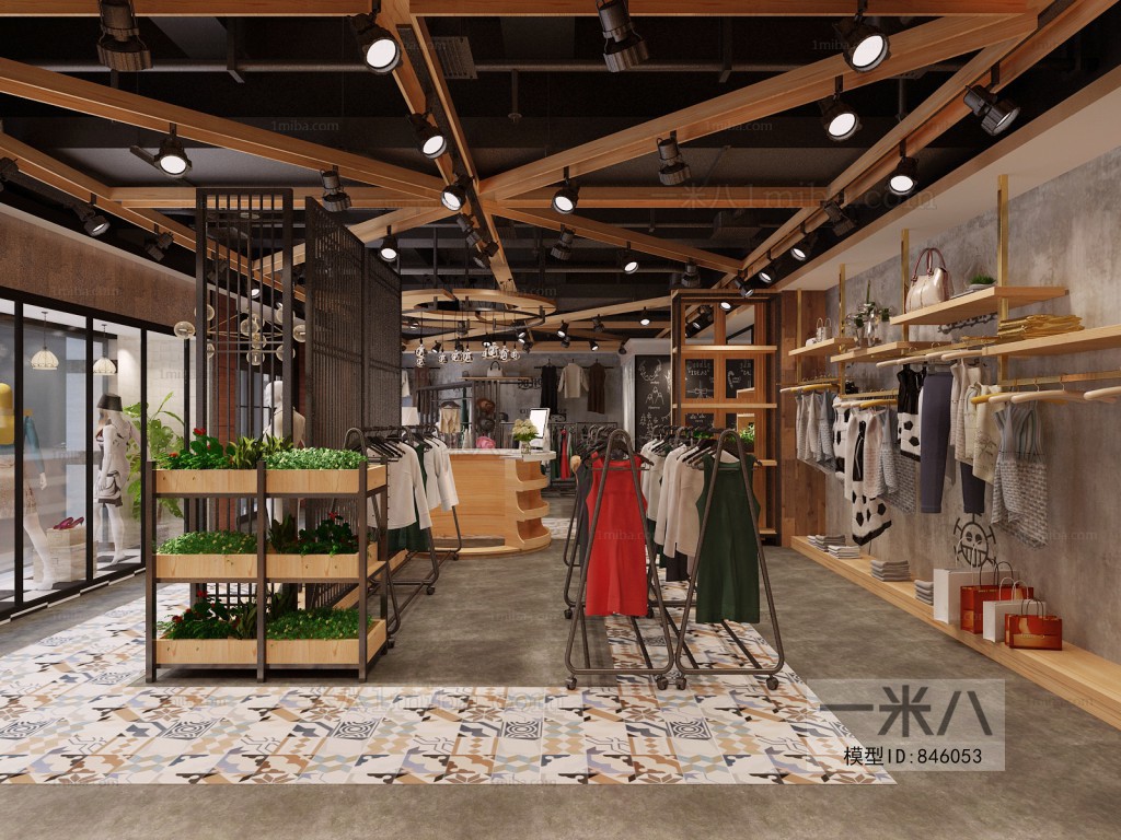 Industrial Style Clothing Store