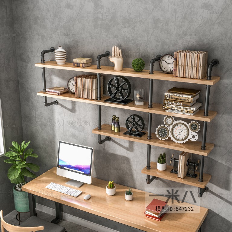 Industrial Style Computer Desk And Chair