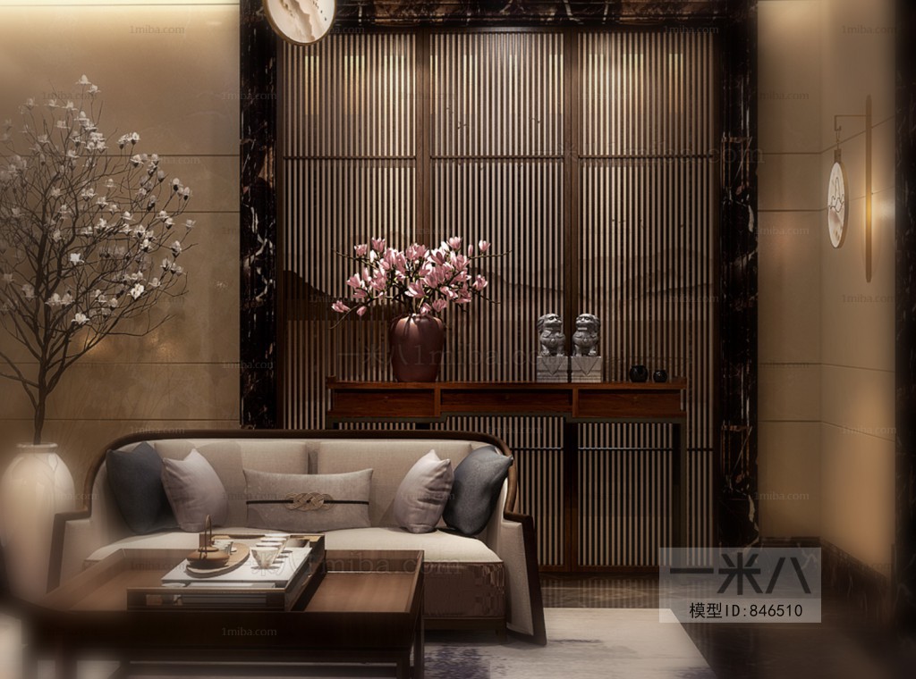 New Chinese Style Reception Room