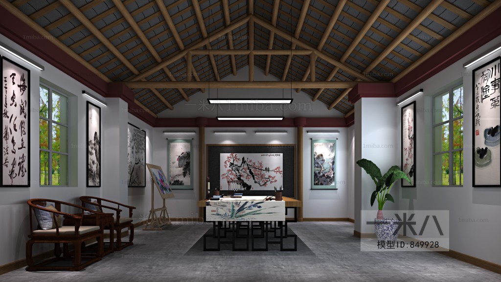 New Chinese Style Exhibition Hall