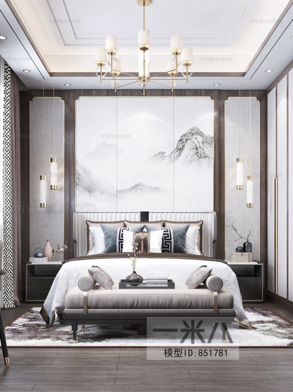 New Chinese Style Bedroom