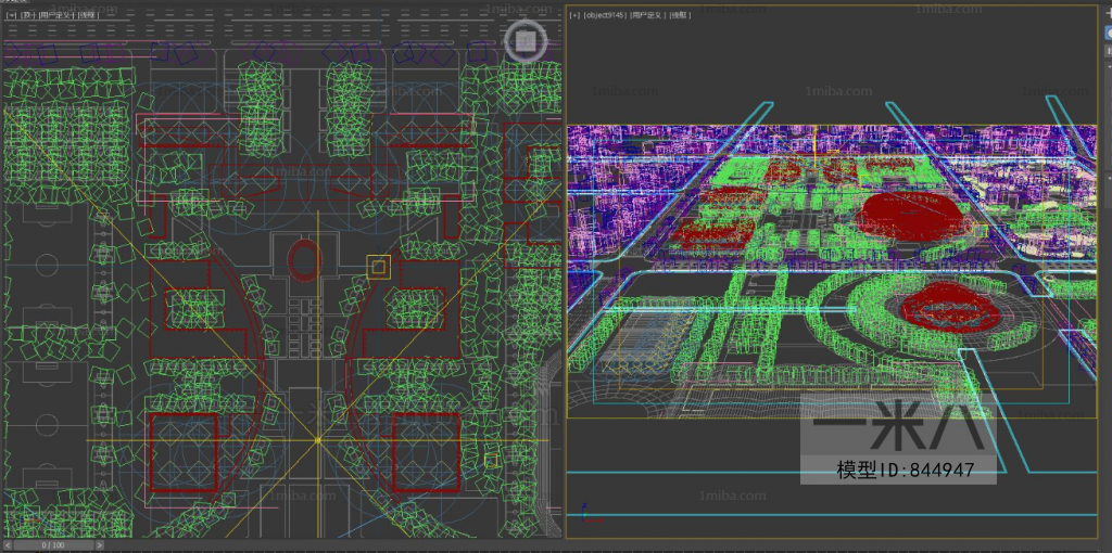 Modern Architectural Bird's-eye View Planning