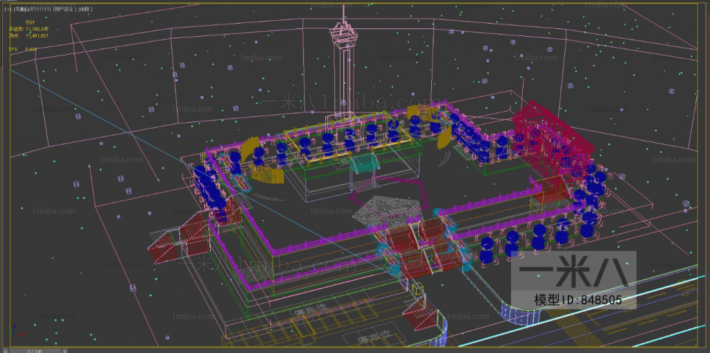 New Chinese Style Architectural Bird's-eye View Planning