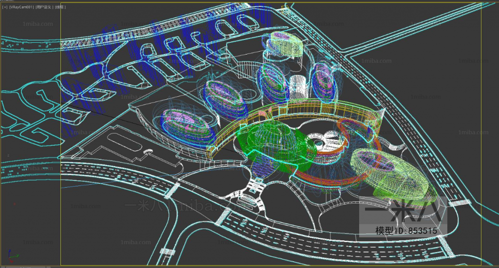 Modern Architectural Bird's-eye View Planning