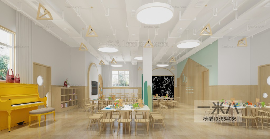 北欧儿童幼儿园教室