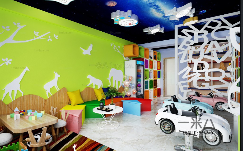 Modern Children's Room Activity Room