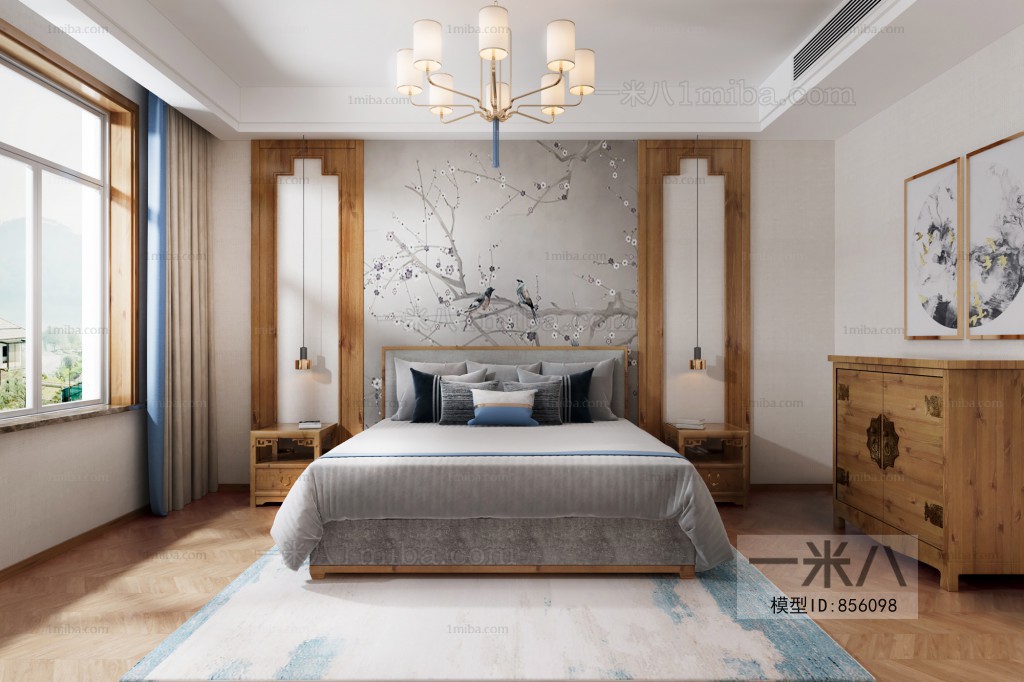 New Chinese Style Bedroom