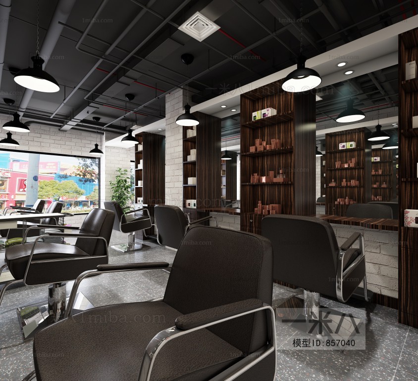 Industrial Style Barbershop