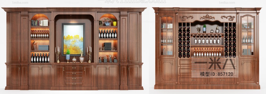 American Style Wine Cabinet