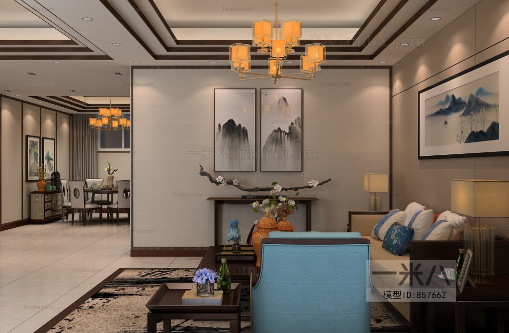 New Chinese Style Dining Room