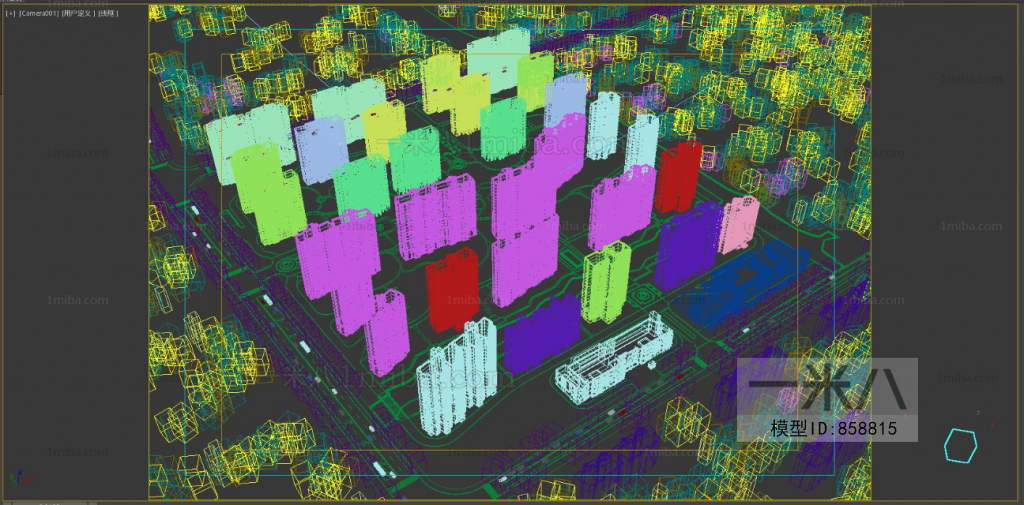 Modern Architectural Bird's-eye View Planning