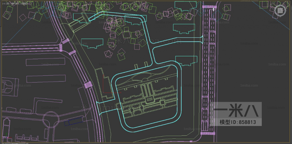 Modern Architectural Bird's-eye View Planning