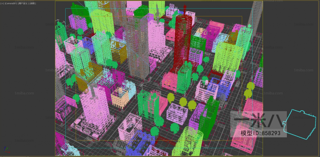 Modern Architectural Bird's-eye View Planning